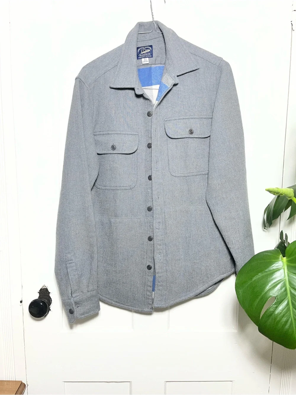 J Crew Heavyweight Shirt Jacket Shacket Gray Size XSmall